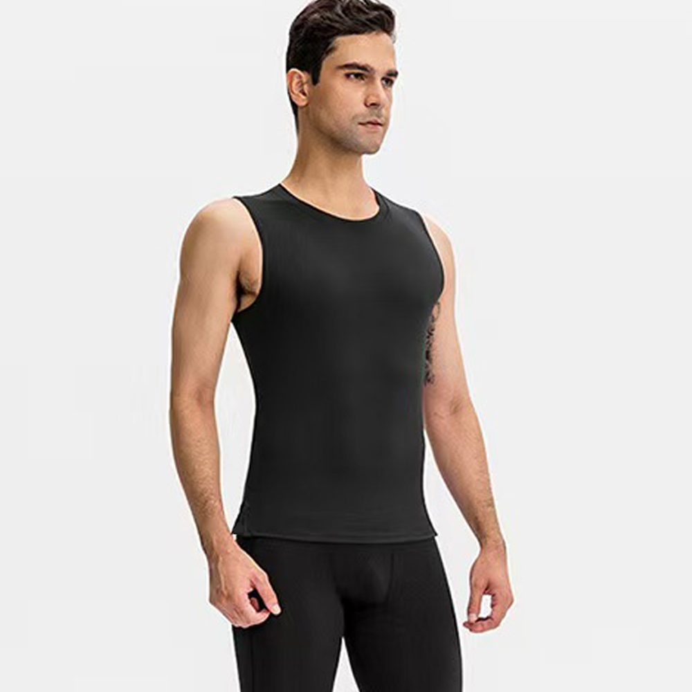 Running Gear Vest - Men Solid Color Quick Dry Sleeveless
