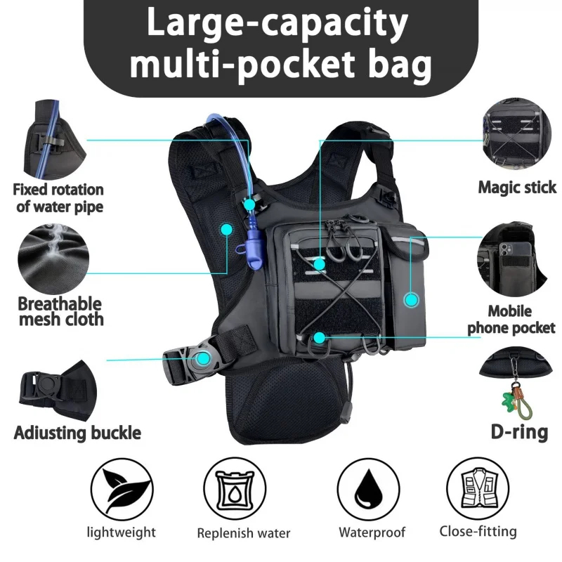 High And Running Gear - ​High-Quality Tactical Vest Chest Bag with