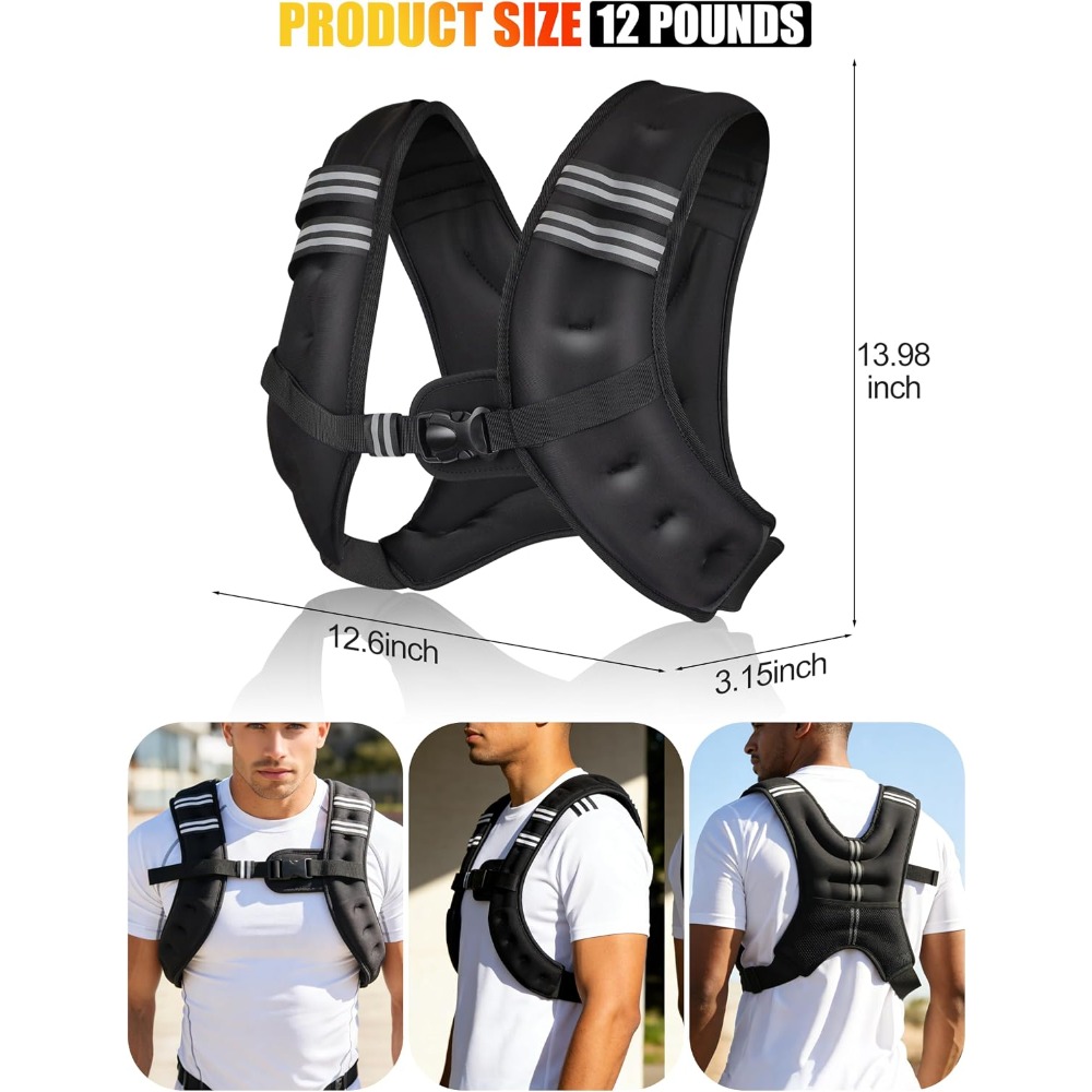 Fitness Weighted Vest Pre-Fill - Running Gear Vest recension och pris